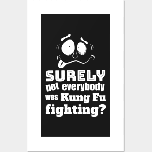 Fathers Day Dad Joke Crazy Kung Fu Fighting Posters and Art